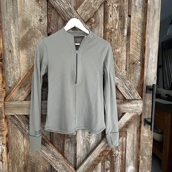 JANJII ROVER MERINO WOOL RUN PULLOVER 1/2 ZIP WOMEN SMALL S - Picture 7 of 7